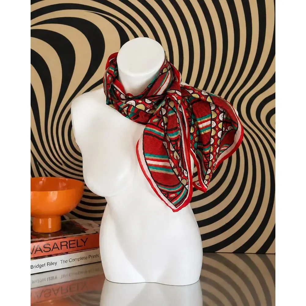 Vintage Anne Klein for Color-Plus™ Silk Sash Scarf — Made in Japan